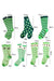 Chaussettes tube vert foncé à imprimé trèfle de St Patricks