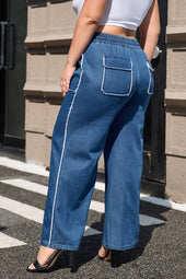 Large large jeans size pants *