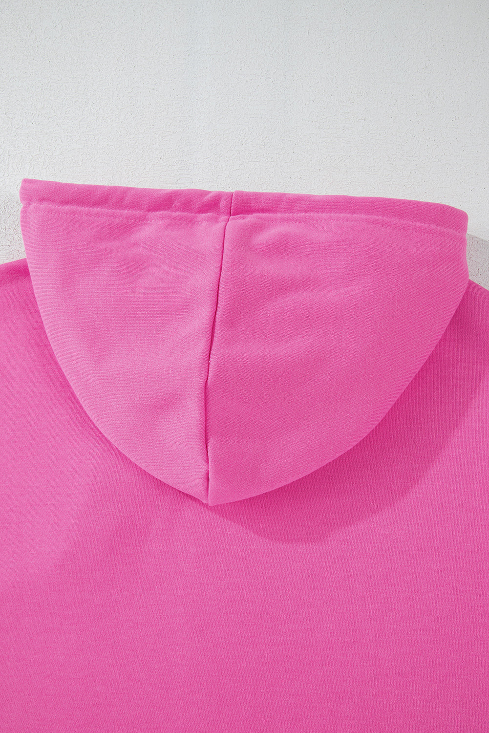 Sachet Plain Pink Drawstring Cropped Hoodie