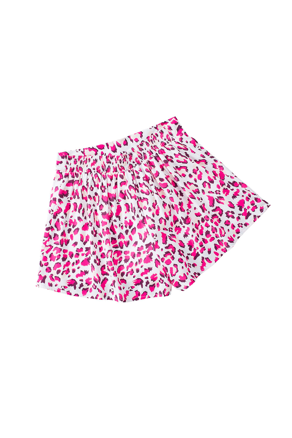 Rose Leopard Imprimir Flutter Shorts informales