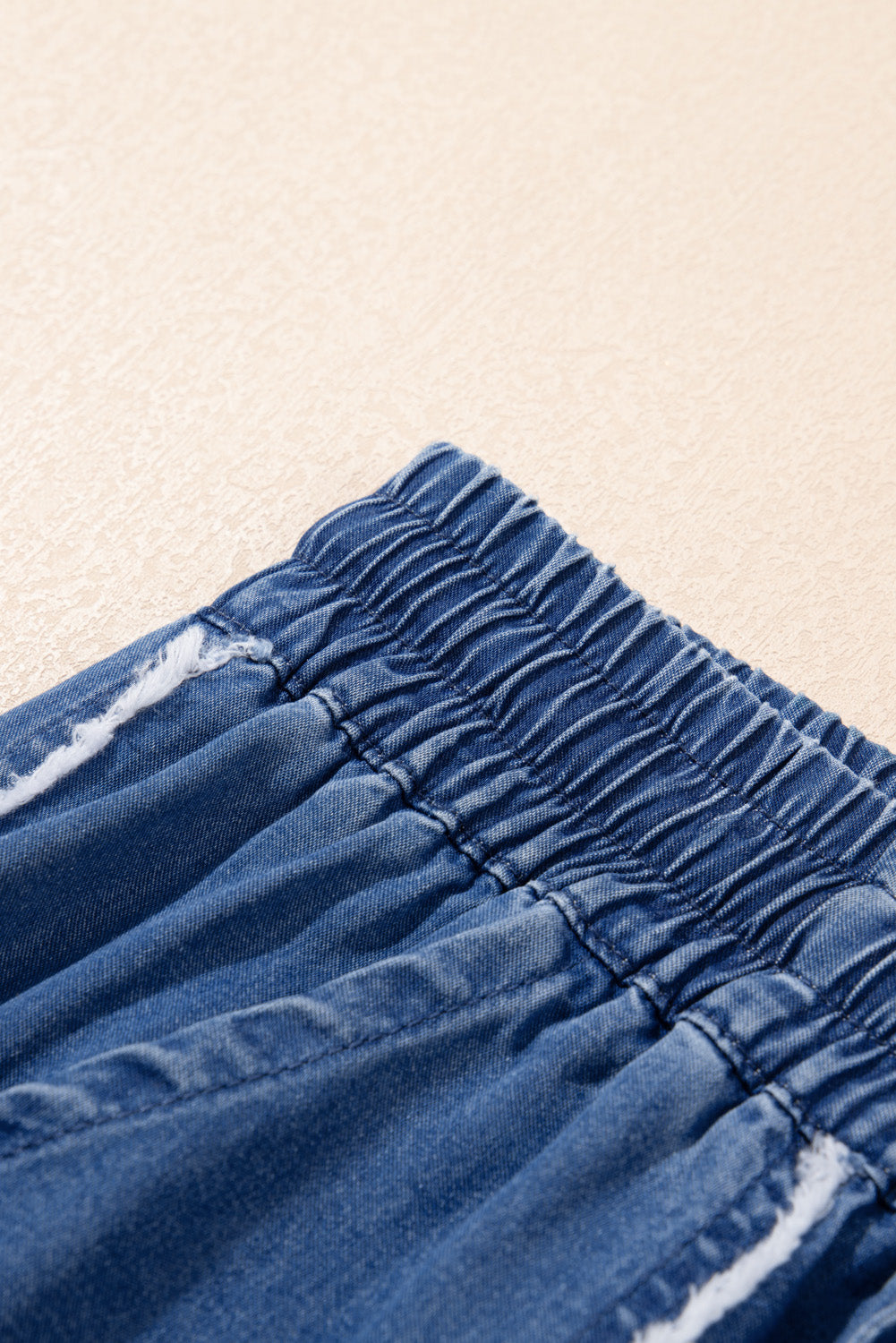 Sail bleu lavé denim chambray lâches et pantalon de taille