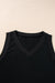 Black ribbed tank top *