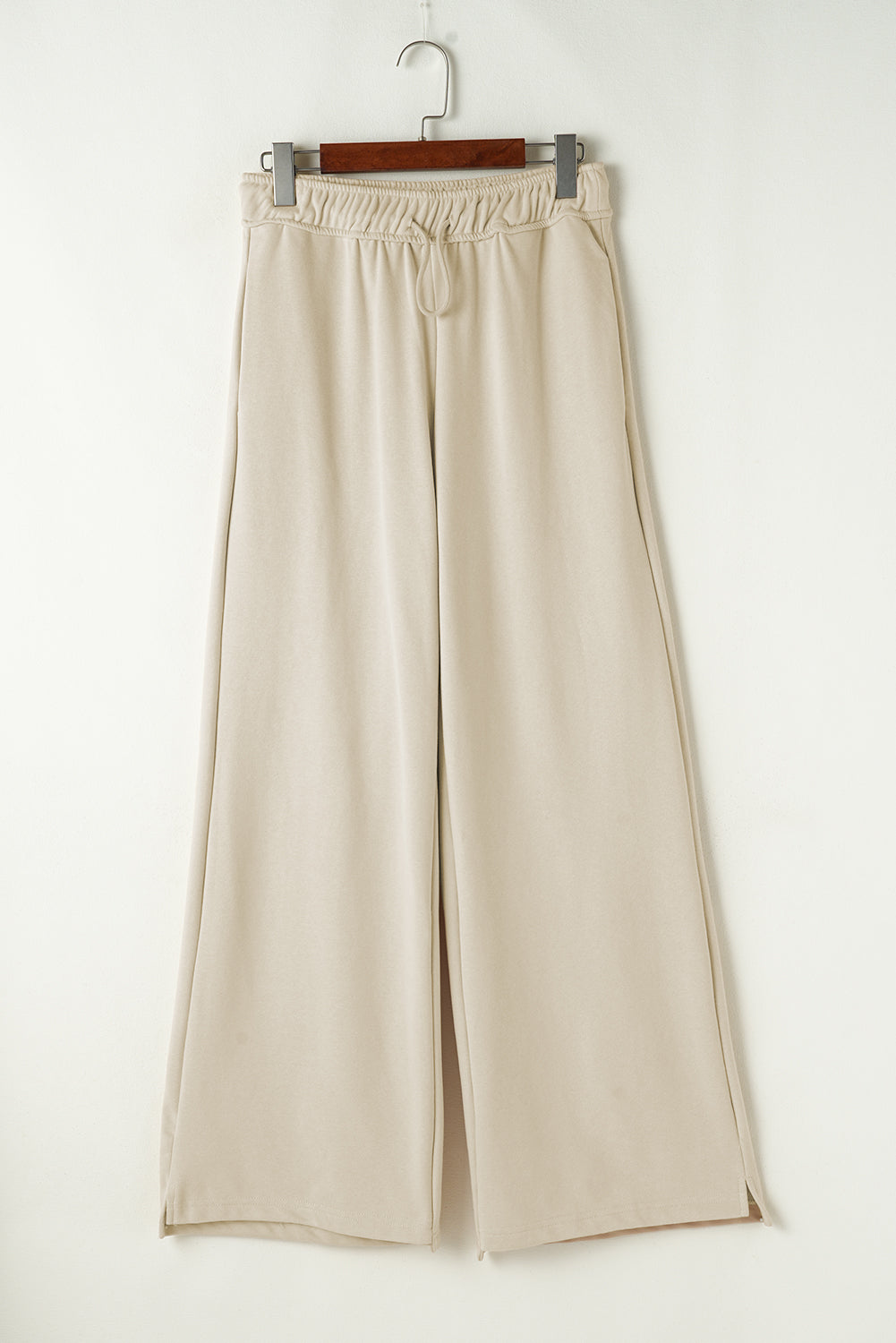 Apricot bucle sorthling pantalones de pierna ancha casual