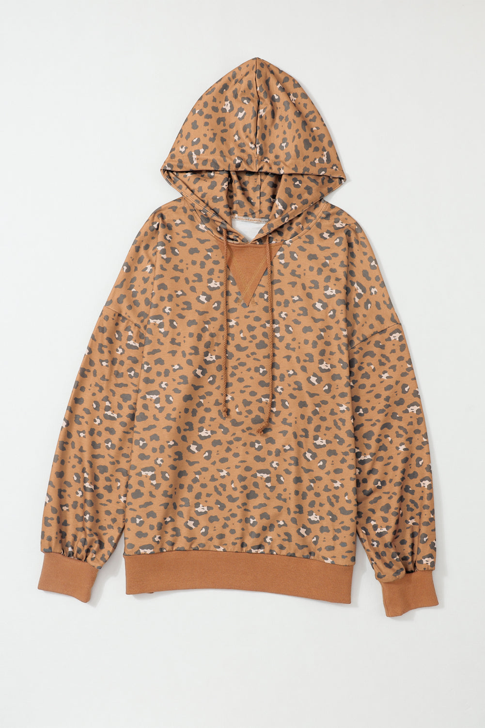 Leopard Long Sleeve Drawess COPPED Hoodie