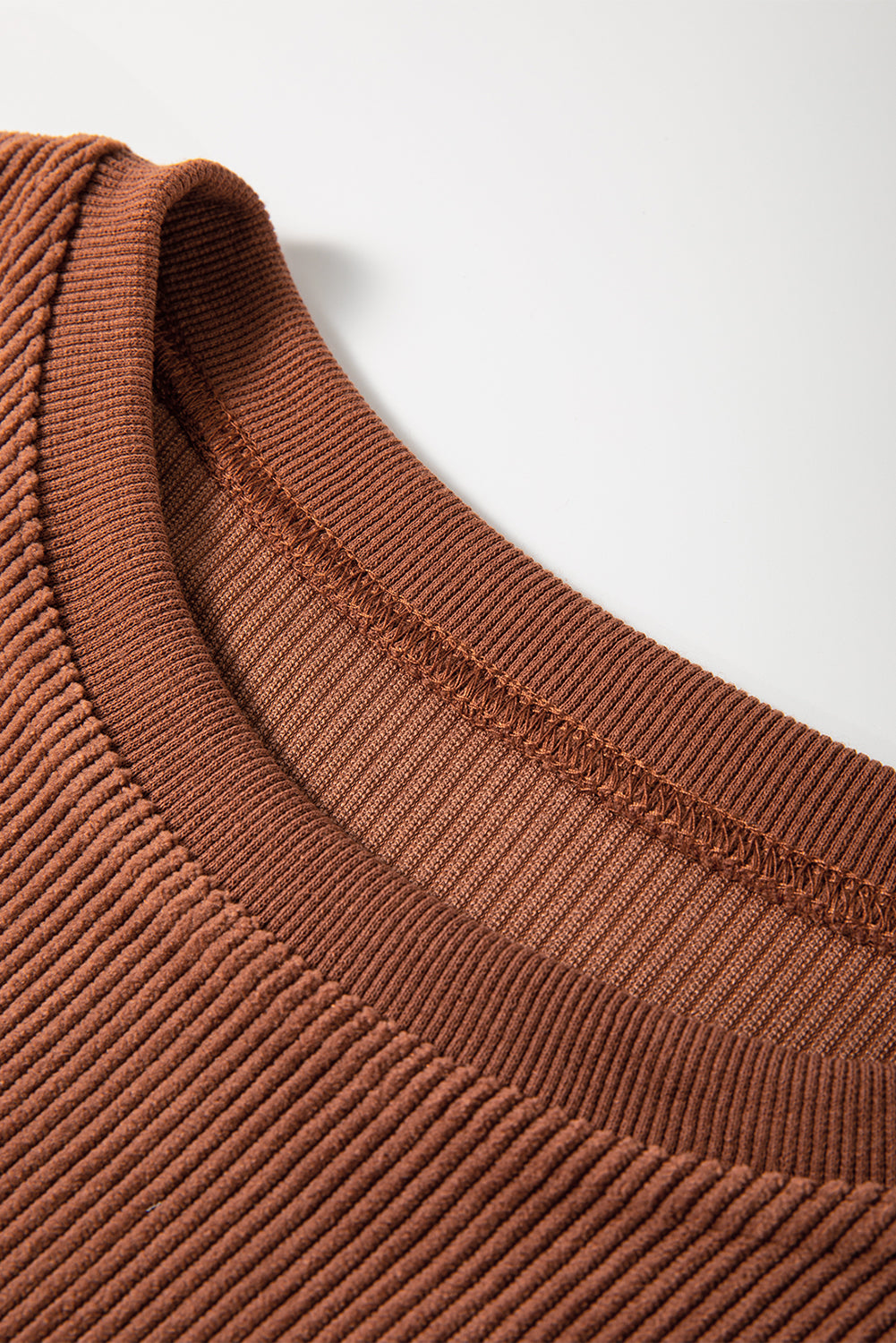 Sudadera de terciopelo acanalado de gran tamaño