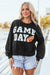 GAME DAY Graphic Black Pullover Sweatshirt