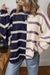 Striped over-dimensional sweatshirt *