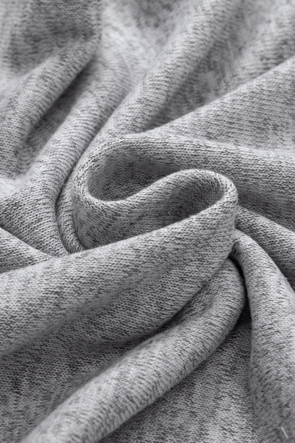 T-shirt gris à manches et col rond *