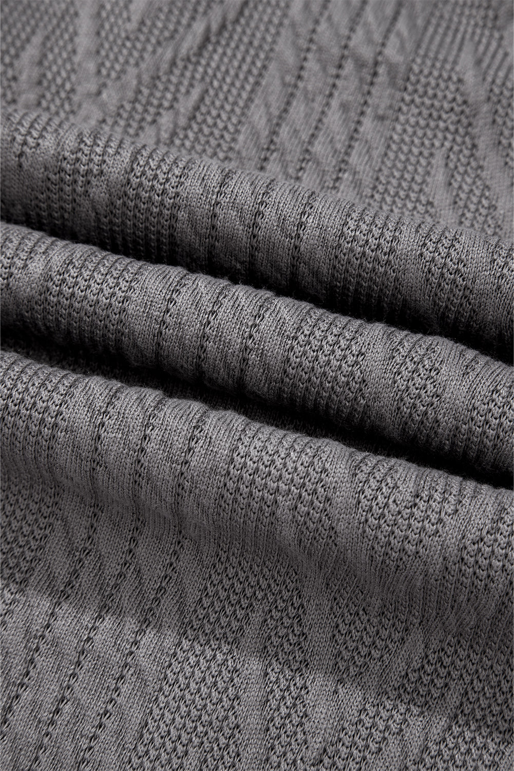 Cardigan ouvert sur le devant à texture unie gris moyen avec poche-A WOMAN WE LOVE