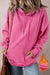 Bonbon Fleece Lined Drawstring Hoodie with Kangaroo Pocket