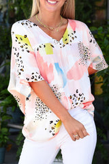 Ample with a printed print of animal watercolor