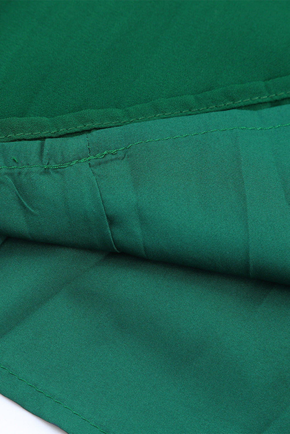 Coussure à jambe large couchée verte couchée avec ceinture