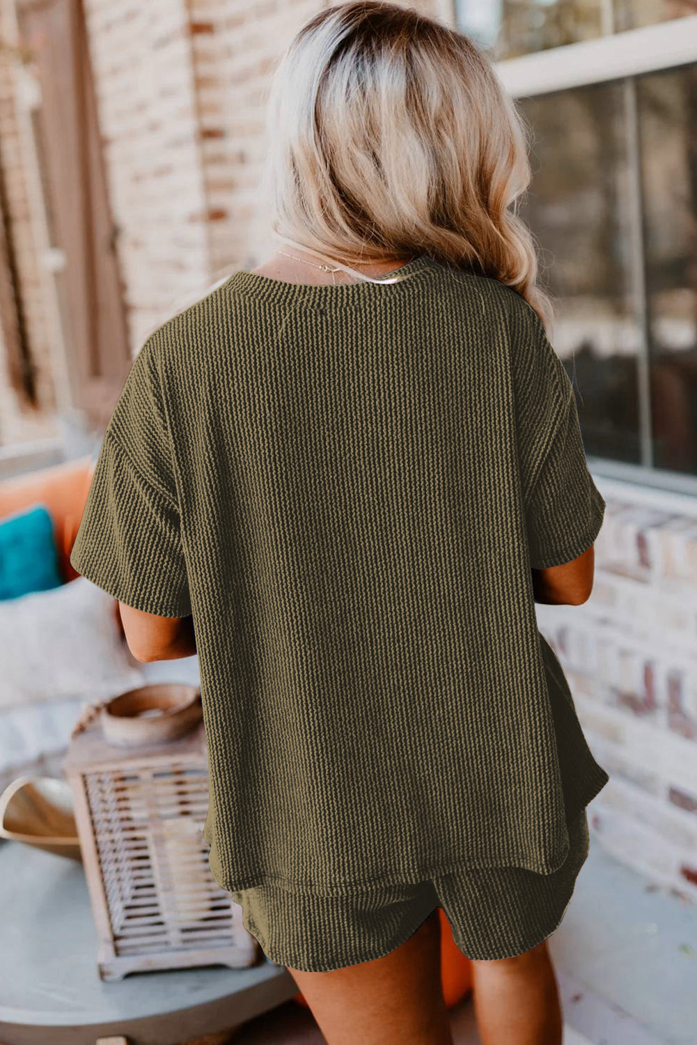 Ensemble t-shirt et short coupe ample en tricot *-A WOMAN WE LOVE