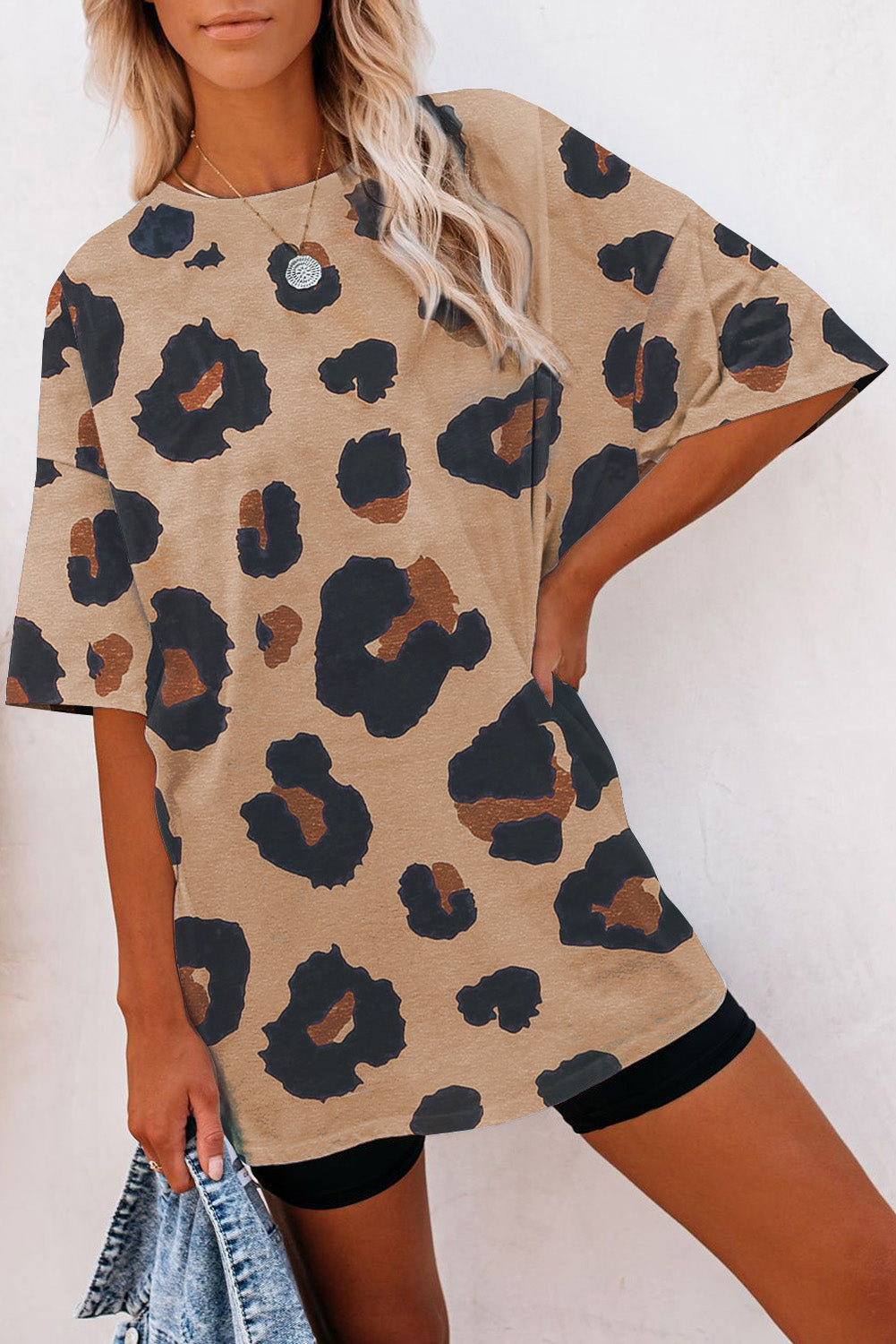 Boyfriend leopard print t-shirt