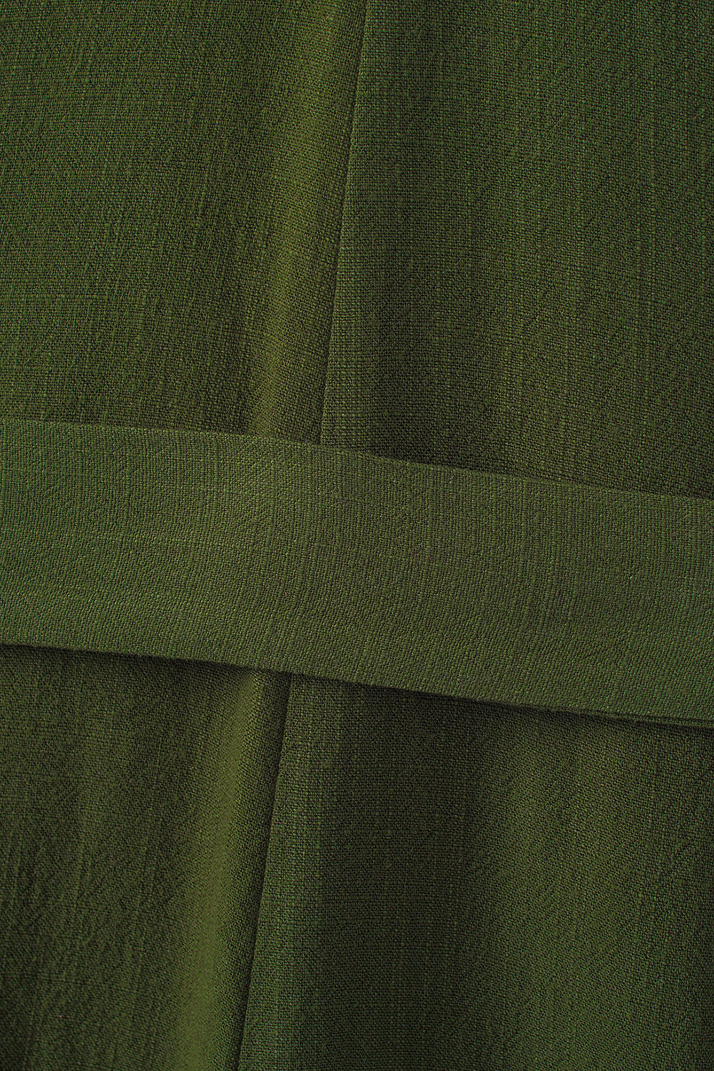 Bottone verde a V Neck Ganper con cintura