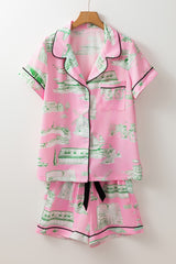 Ensemble de pyjama court 2 pièces rose *-A WOMAN WE LOVE
