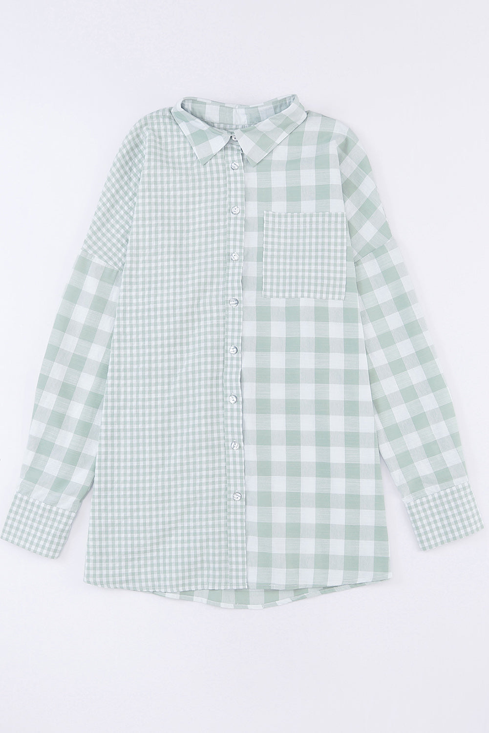 Shirt a maniche lunghe a controllo verde mix