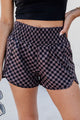 Sports Shorts High Leopard Brown