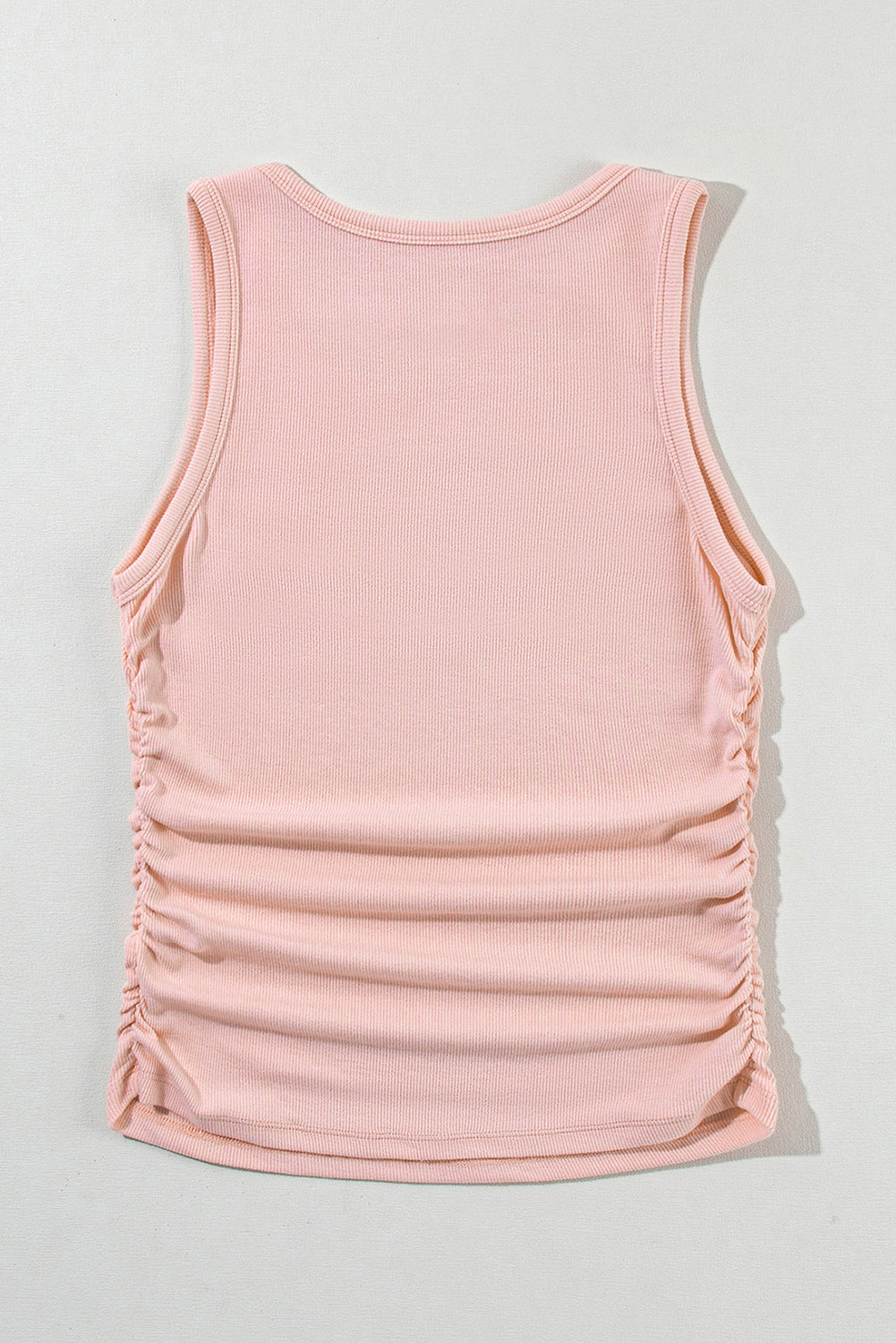 Aprikosen rosa einfacher Seitenschlanker Tanktop