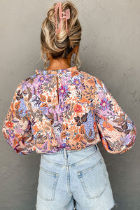 Multicolored flowery blouse *