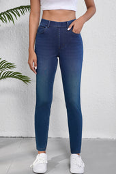 Ashleigh blue jeans relaxed in faded stretch knit *