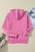 Candy Solid Color Fleece Lined Drawstring Hoodie with Pocket