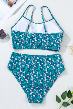 Bikini Mignon Smo Smoked con estampado floral azul