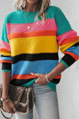 Yellow sweater with drooping shoulders and mixed textures color block