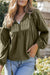 Ample pleated blouse with split and green spokes