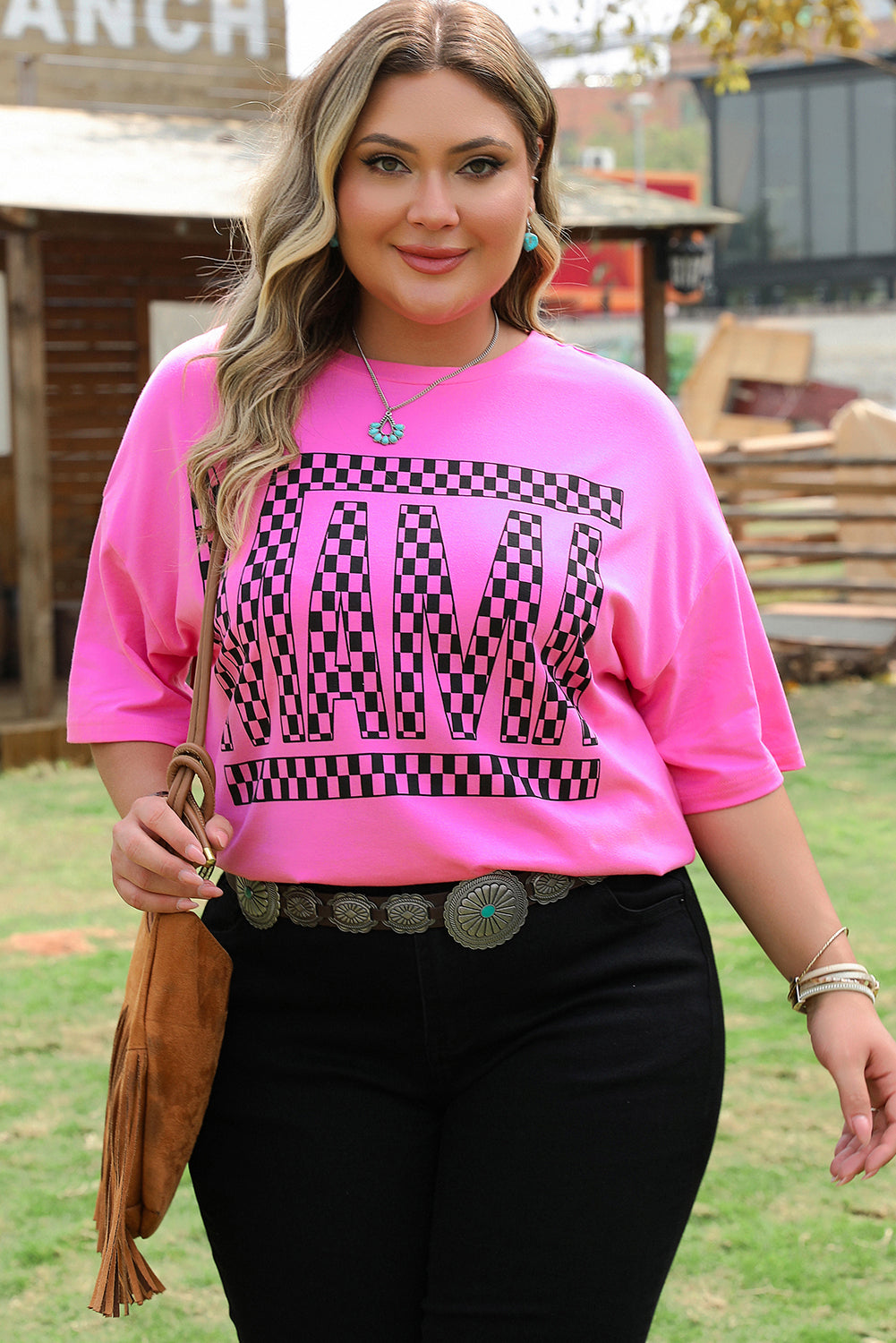 Camiseta grande de tamaño de mamá *