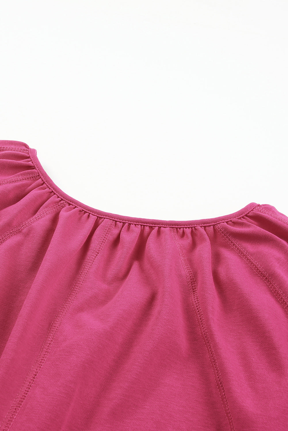 Top Dolman de Rose Split V Neck