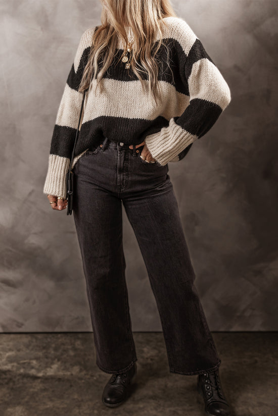 Ample sweater with Jet Stream Color Blocks