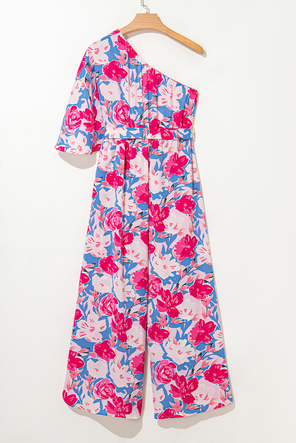 Combinaison imprimé floral décolleté asymétrique *-A WOMAN WE LOVE