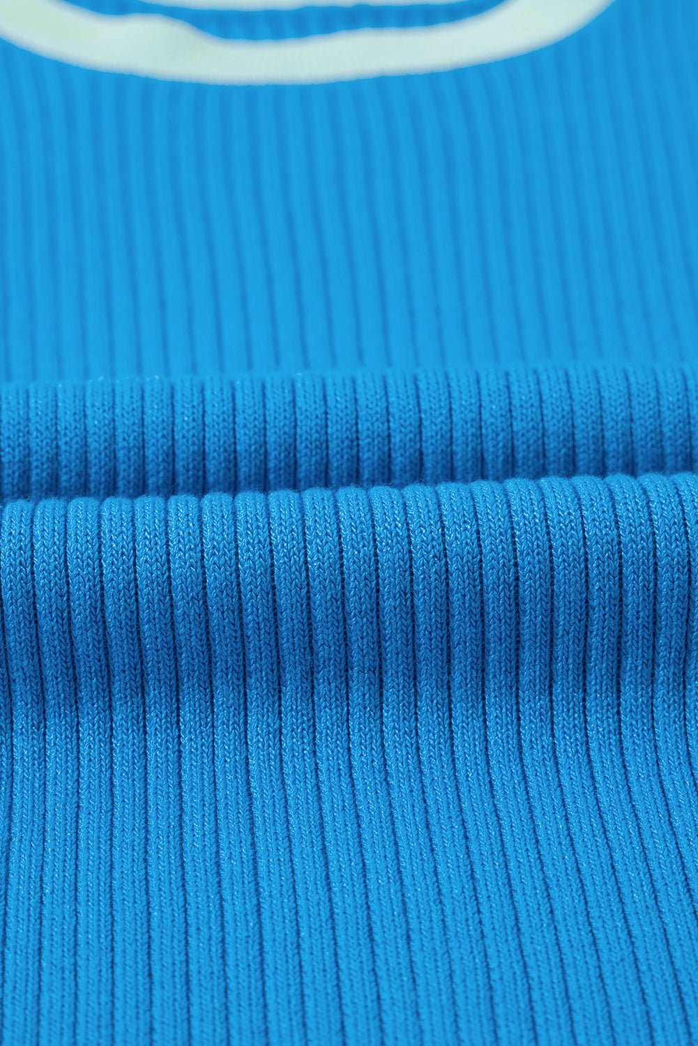 Débardeur bleu en tricot côtelé *-A WOMAN WE LOVE