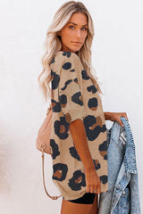 Boyfriend leopard print t-shirt