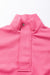 Hot pink textured sweatshirt with zip neck and kangaroo pocket