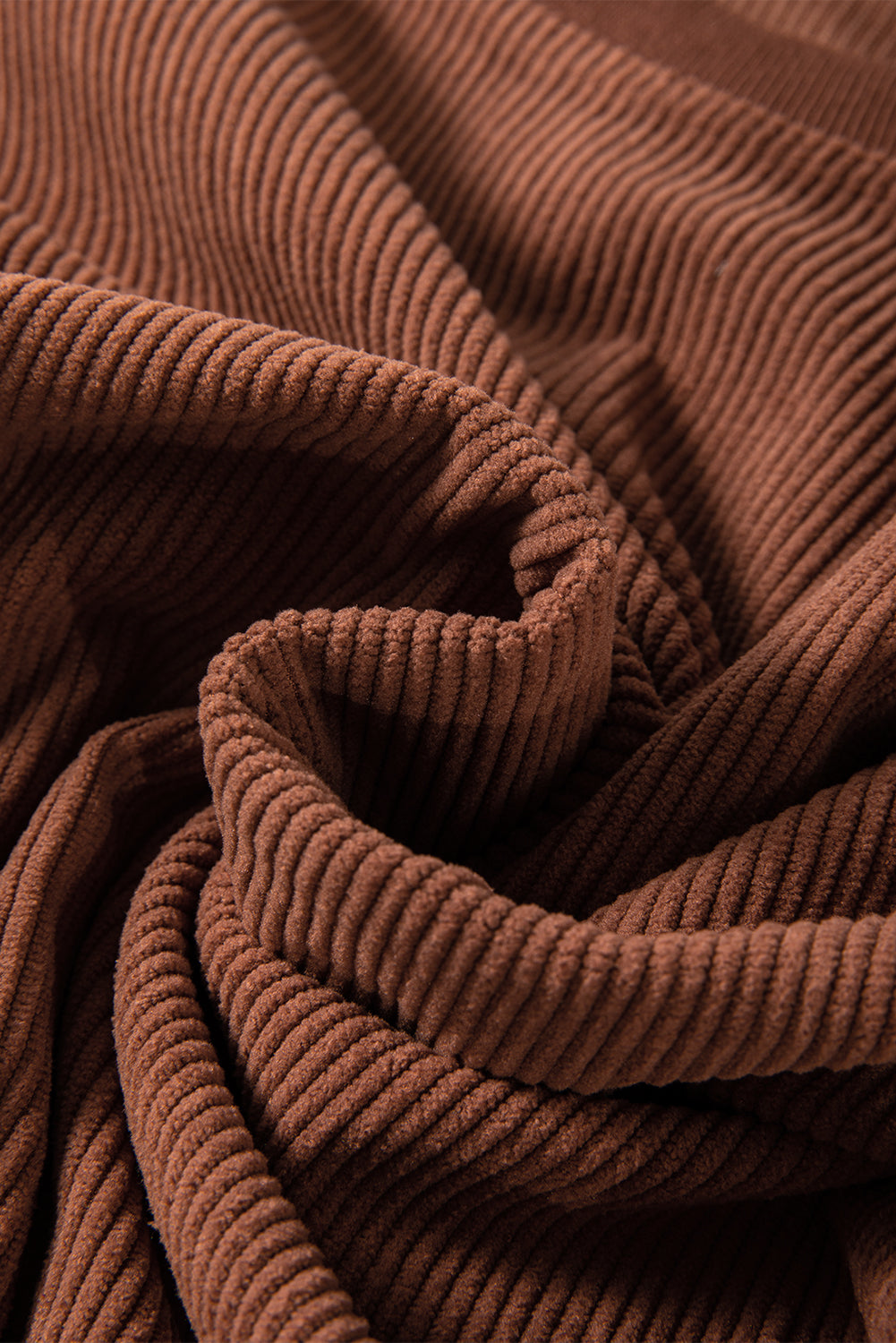Sudadera de terciopelo acanalado de gran tamaño
