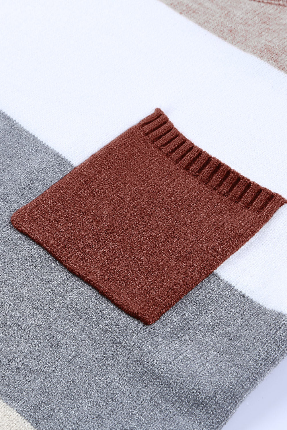 Colorblock Pocketed Sweater