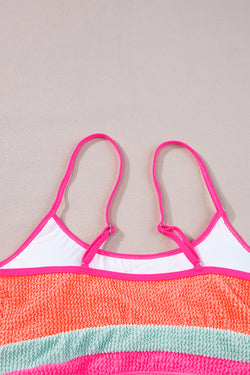 Sexy Bikini Set Alta cintura de color naranja Grapefruit