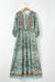 Long bohemian dress with floral print *