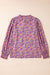 Violet blouse with floral print *