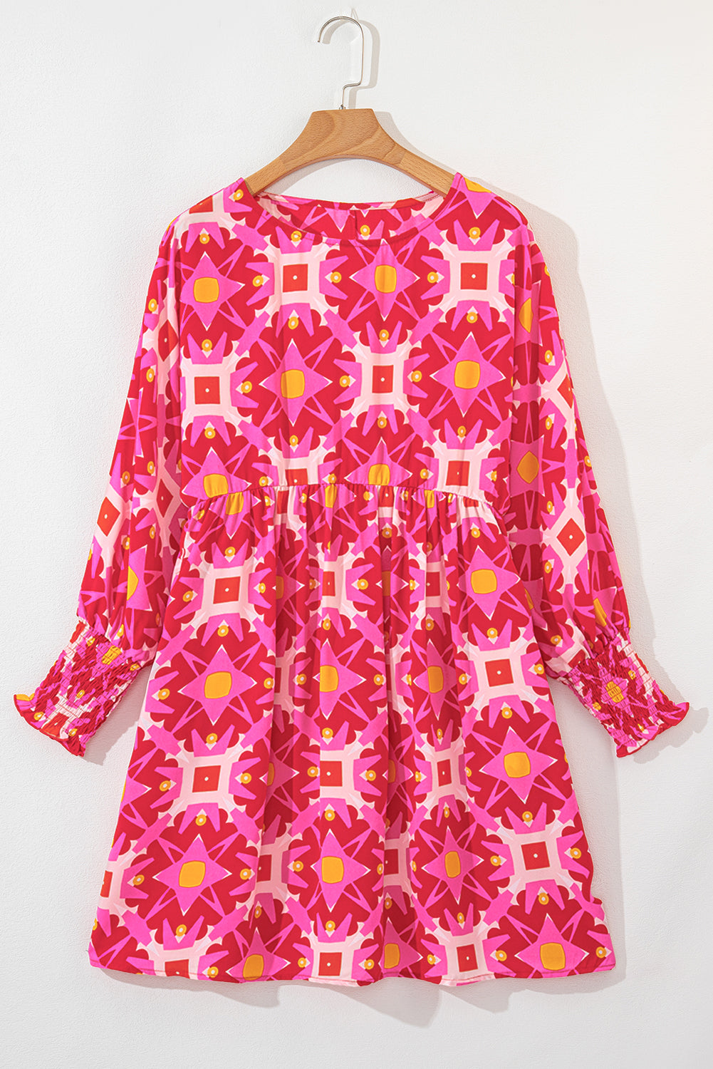 Long-sleeved mini-robe *