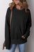 Black loose sweatshirt with pockets *