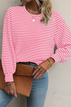 Long sleeve top and round neck *