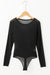 Long -sleeved slim cutting bodysuit *