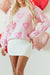 Large pink sweater with heart -shaped bubble bubbles