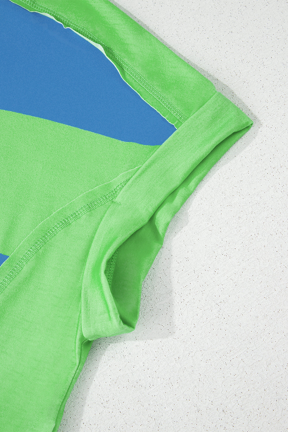 Camiseta azul de bloque azul *
