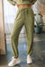 Laurel Green Waffle Knit Long Sleeve Drawstring Top Jogging Set