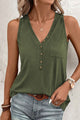 Half-Bouton green tank top *