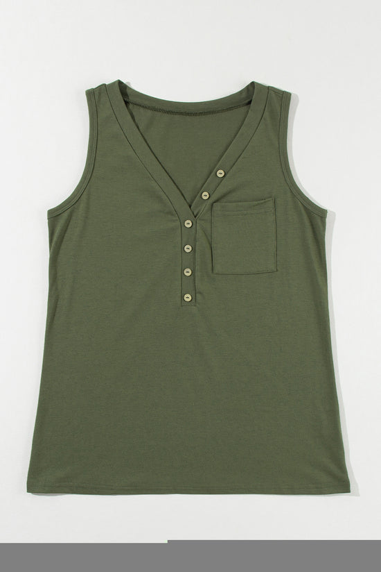 Half-Bouton green tank top *